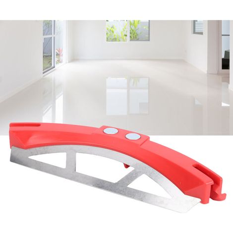 Scraper pour seau avec support magnétique - Grattoir pour mortier de carrelage avec bordure inox et porte truelle magnétique pour seau de 5 gallons (1/5)