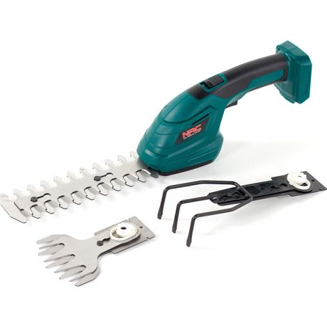 NAC TA-BL-LI-20V - Akku-Strauchschere (20 V, ohne Akku, ohne Ladegerät, Rasenmäher, 100 mm, Akku de 200 mm, max. Schnittdurchmesser de 8 mm)