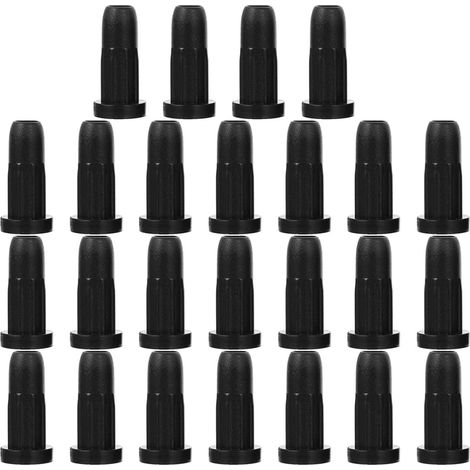25pcs Cache de Protection en Plastique Noir pour roulettes de Chaise de Bureau, Protège Sols et Remplace Les Housses Usées, pour Bureaux et Tables (1/5)