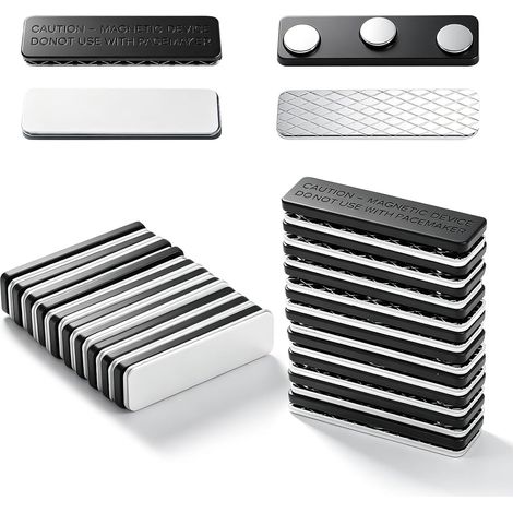 20 Pièces Aimants pour Rideaux 45 x 13 mm Aimant Rideau Magnetique Aimant pour Rideaux Fenetre Moustiquaires de Fenêtres Clips Magnétiques Aimants Rideaux Clips pour Moustiquaires Rideaux de Porte (1/5)