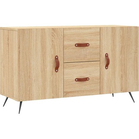 Credenza cassettiera mobile contenitore organizer cucina soggiorno salotto sonoma 100 x 36 x 60 cm legno ingegnerizzato marrone 020031466