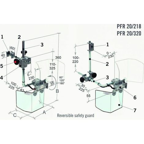 PROTECTOR FRESADORA/TALADRO PFR 20/320 METALWORKS