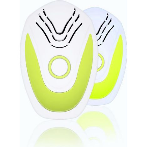 Répulsif à souris à ultrasons haute puissance, silencieux et à faible consommation, pour la maison et le bureau. Couleur : vert fruit. Prise américaine. (1/5)