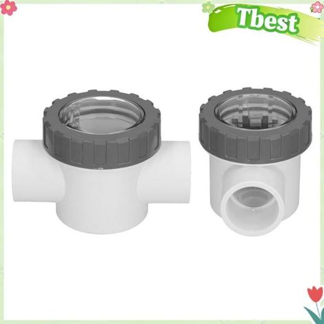 Tbest clapet anti-retour de pompe de piscine Accessoires de remplacement de clapet anti-retour Transparent de jeux brassard