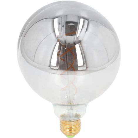 Ampoules LED rondes 4W, finition anthracite, culot E27/E26, dimmables, style vintage, pour café, 220V (1/5)