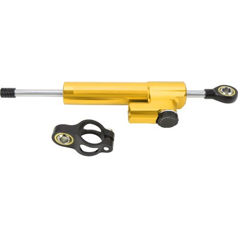 GARRYFIZH Amortisseur de direction de moto réglable de type universel pour augmenter la stabilité stabilisateur adapté à la moto or