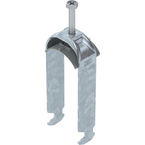 OBO Bettermann Collare a staffa 2056 2 volte 34-40mm Acciaio zincato a fuoco, 1186237