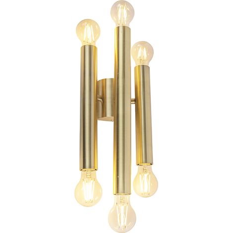 Hotel Chic Wall Lamp Gold 6-Lights - Tubi