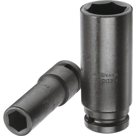 GEDORE Kraftsteckschlüssel lang K 19 L DIN3121 1/2"vierkant 17 mm sechskant (1/5)