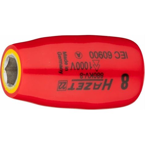 Jeu de clés à douille hexagonales 880KV-8 Carré creux 10 mm (3/8 pouce) Hexagone extérieur profil de traction 8 mm HAZET (1/4)