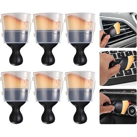 6-teiliges Autoreinigungsbürsten-Set, Innenraum-Set, Kratzfeste Innenraumbürste, Detail-Staubwedel, Autoinnenraum, Premium-Pflegeausrüstung -