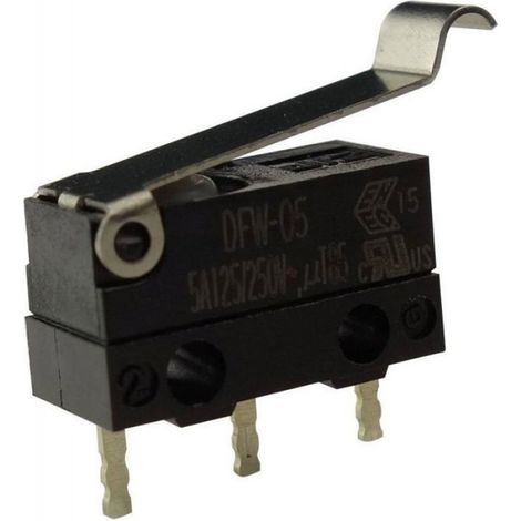 Interrupteur electronique Zippy - DFW-05S-B02P0E-Z - Mikroschalter 250 V/AC 5 A 1 x Ein/(Ein) IP67 tastend 1 St. ()