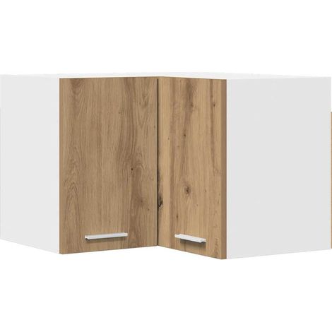 Maison Exclusive - Armadio pensile Rovere Artigiano e Bianco 57 x 57 x 40 cm