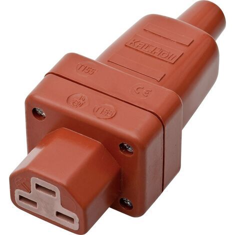 Connectique pour appareils chauffants série (connecteur réseau) 444 Kalthoff 444Si4 444007 femelle, droit Nombre total (1/3)