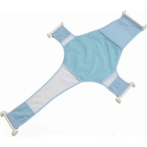 Babybadsteun, babybadhangmat, antislip verstelbare badzitje, veilig douchekussen van gaas voor pasgeborenen van 0-8 maanden (1/5)