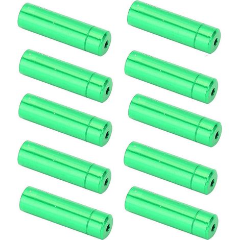 Capsules d'extrémité pour câbles de vélo en aluminium 4mm, couleur verte, pour VTT et vélo de route (1/5)