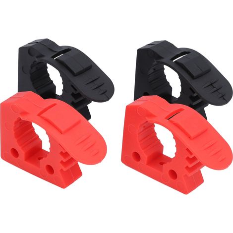 Kit de fixation rapide pour pelle avec 4 pinces en caoutchouc, compatible avec les véhicules tout-terrain, les quads et les véhicules d'urgence. (1/5)