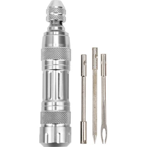 Outil portable de réparation de pneus de VTT en alliage d'aluminium, ruban adhésif sous vide, tige de meulage argentée (1/5)