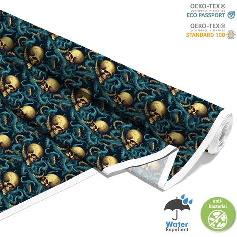 TESSUTI DECORATIVI PER ESTERNI OXFORD - Motivo Teschio I DX4405 (1/5)