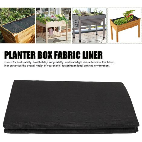 Liner de Plantation surélevée pour Jardin en Non-tissé - GeoPro - Liner XL - 160x210cm - Eco-breathable avec Installation Facilitée