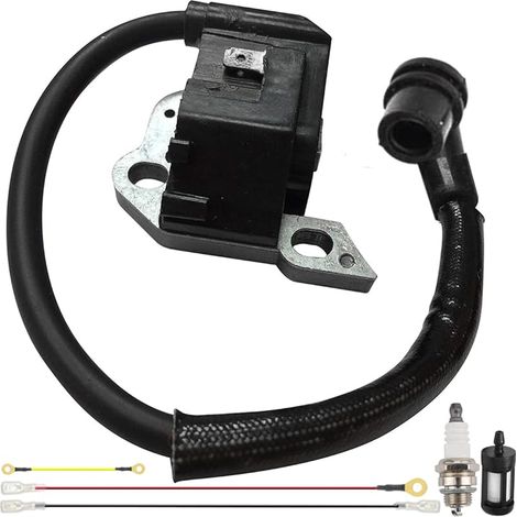 Bobine d'allumage pour STIHL MS250 MS230 MS210 021 023 025 MS200 MS200T Tronçonneuse Remplace 0000-400-1306 1123-400-1301, avec Bougie d'allumage, Filtre à Carburant (1/5)