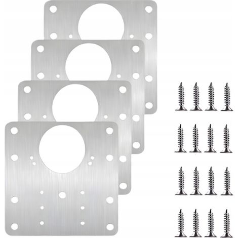 Scharnierreparaturset, Platte zur Reparatur gebrochener Scharniere, 4 Stück. (1/5)