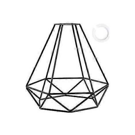 Metall-Lampenschirm Retro Schwarzer Lampenschirm für Küche Esszimmer Schlafzimmer Flur (Schwarz)