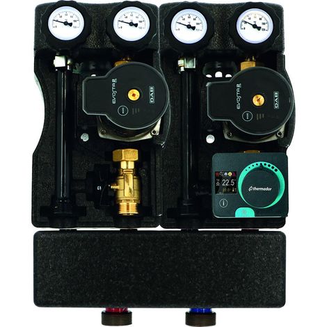Groupe hydraulique MODULFIT PREMIUM COMPACT XS direct et mélangé avec circulateur, collecteur + RA230AC - Thermador