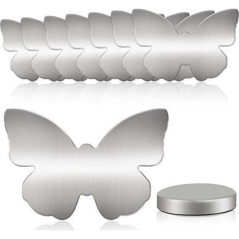 Lot de 8 poids de nappe, papillon magnétique, 55 g, poids magnétiques extra lourds pour nappes, rideau, rideau de douche etc. (1/4)
