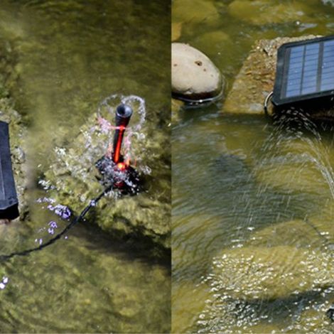 Pompe solaire pour fontaine, pompe solaire pour bassin, fontaine à panneaux solaires