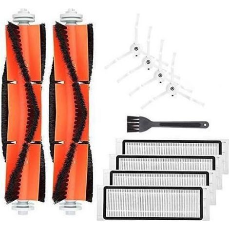 Accessoires De Remplacement Pour Aspirateur Robot - Brosse Principale - Brosse Latérale - Filtre - Compatible Roborock S50 S51 S55 S6 - Lot De 11 Pièces (1/4)