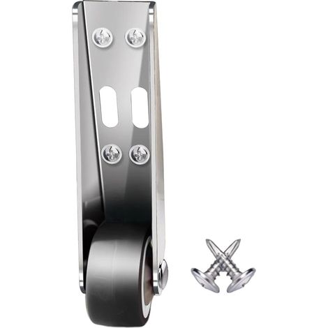 Roue De Support pour Porte Roue pour Porte Coulissante Roue De Support De Portail Lourd avec Des Vis, Support Stable pour Le Corps De Porte, pour Sols En Bois Ou En Carrelage (1/5)