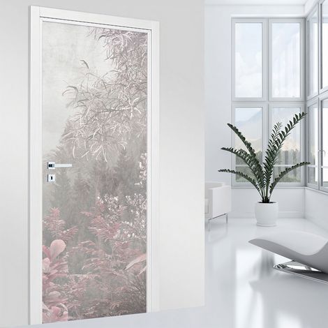 Stickers pour porte - Feuilles - 73 x 205 cm - Adhésif MAT (1/2)