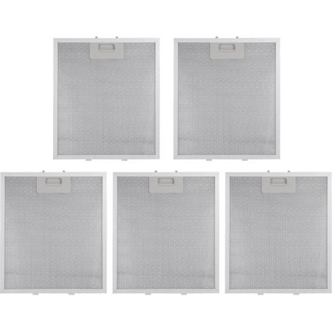 Trade-Shop Metall-Fettfilter / Metallfilter kompatibel mit Neff D66B20N0 D66B20N0GB D66B20S0GB D66B20W0GB D69B20N0 D69B20N0GB D69B20S0 - 5 Stück