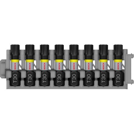 Bosch Accessories 2608522382 2608522382 Kit di punte per trapano avvitatore Impact Control, 8 pezzi, con T30, 25 mm 25 (1/5)