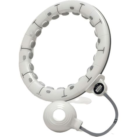 Cerceau de hula-hoop lesté intelligent à 13 nœuds, fermeture magnétique améliorée, pour enfants et adultes jusqu'à 105 kg, idéal pour le fitness et les exercices abdominaux à domicile, en intérieur co (1/5)