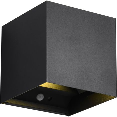 REALITY Applique murale LED Talent R27759132 noir, IP 44, 2 x 0,5 W, 100 lm, 3000 K