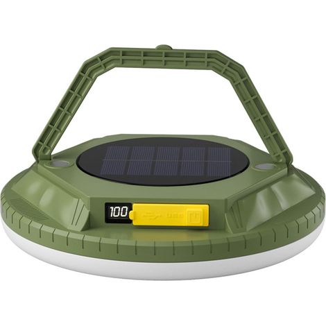 Lampe solaire pliable rechargeable pour utilisation suspendue, batterie de grande capacité, charge rapide pour aventures, marché de nuit, lampe de stand (1/5)