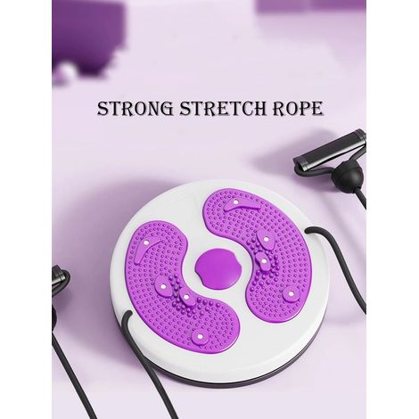 Disque De Torsion - 1 Pièce - PP - Avec Corde Et Massage - Pour Hanches Et Taille - 27,5x3,5 Cm