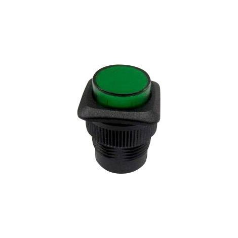 Bouton-poussoir TRU COMPONENTS TC-R13-508AL-05GN 1587740 250 V/AC 1.5 A 1 x Off/(On) à rappel 1 pc(s