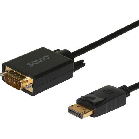 Cable DisplayPort-VGA CL-203 de 1,8 m SAVIO (1/2)