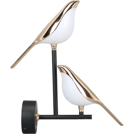 Luminaire murale LED oiseau nordique 4500K lumière naturelle moderne décorative pour salon chambre 85‑265V (1/5)