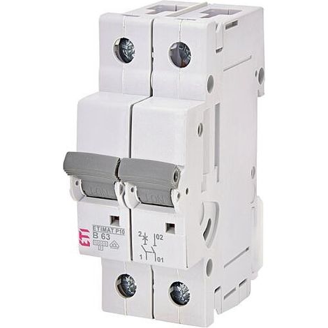 ETI Disjoncteurs automatiques ETIMAT P10 1-pôle + N, 10kA, B63, REG