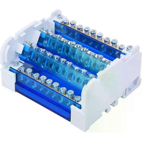 411 Klemmenblock-Verteilerkasten DIN-Schiene 4-stufig Einphasig Geeignet für Elektrotechnik Verteilerkasten Anschlusskasten-JXLGV (1/5)