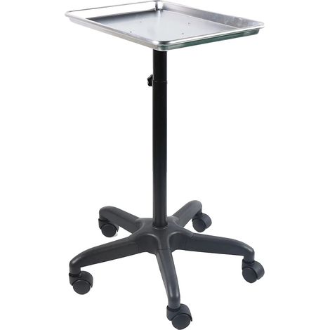 Salonwagen, Höhenverstellbar, Robuste Konstruktion, Silber (1/2)