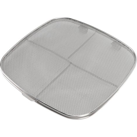 Spritzschutz aus Edelstahl 304 für doppelstöckige Fritteuse mit ovalem Grill (1/5)
