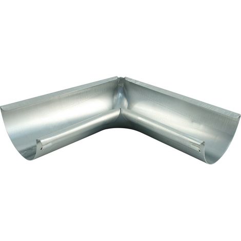 Marley Rinnenwinkel NW 100 mm, Innenecke, 90°, halbrund, titan-zink Halbrunde Dachrinnen verzinkt