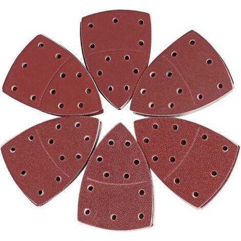 Carta abrasiva triangolare, 60 pezzi 10 (P40/60/80/120/180/240), (105 mm x 152 mm) (1/5)