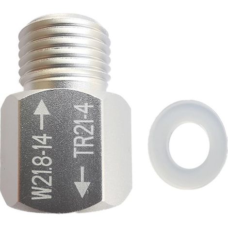 Adaptateur de Cylindre de CO2 Convertisseur W21.8-14 vers TR21-4 pour Machine à Eau Pétillante Raccord de Bouteille de Gaz de Carbonatation