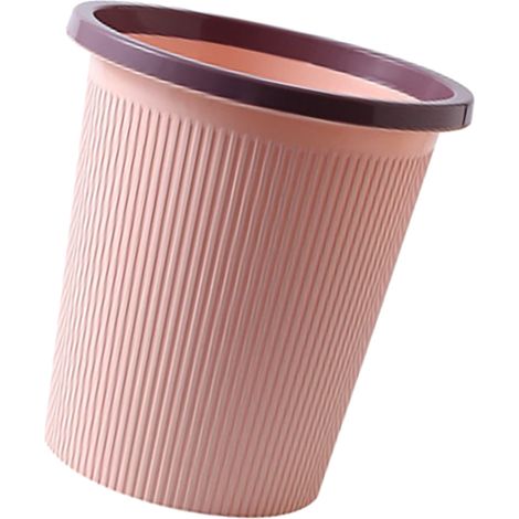 Moderner und stilvoller Kunststoffeimer, großer rosa Abfallbehälter für Badezimmer, Küche und Wohnzimmer (1/5)